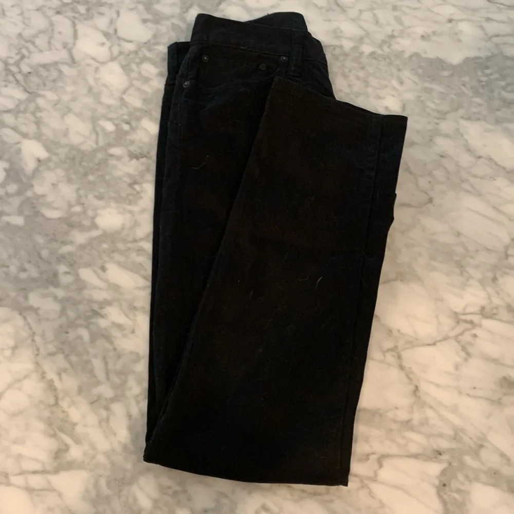 Lucky brand 121 heritage slim velour/moleskin black jean 29x32
